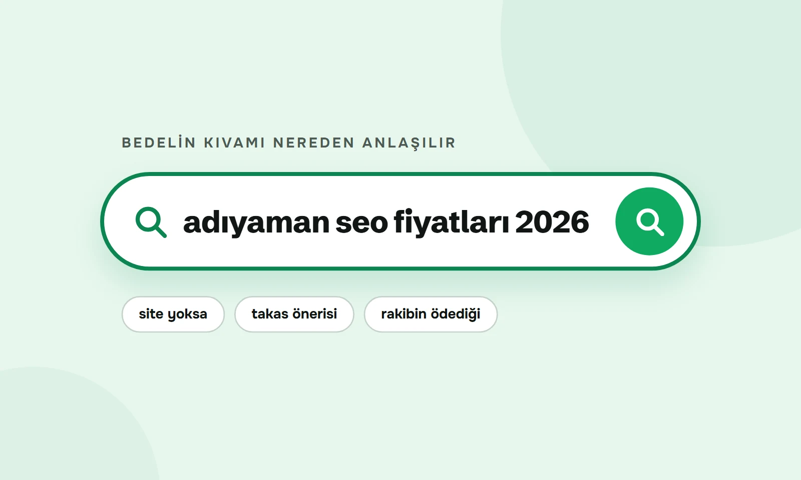 Adıyaman SEO fiyatları 2026 araması